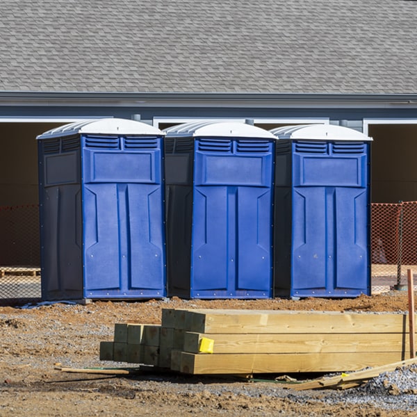 are there any restrictions on where i can place the porta potties during my rental period in Rose Hill VA